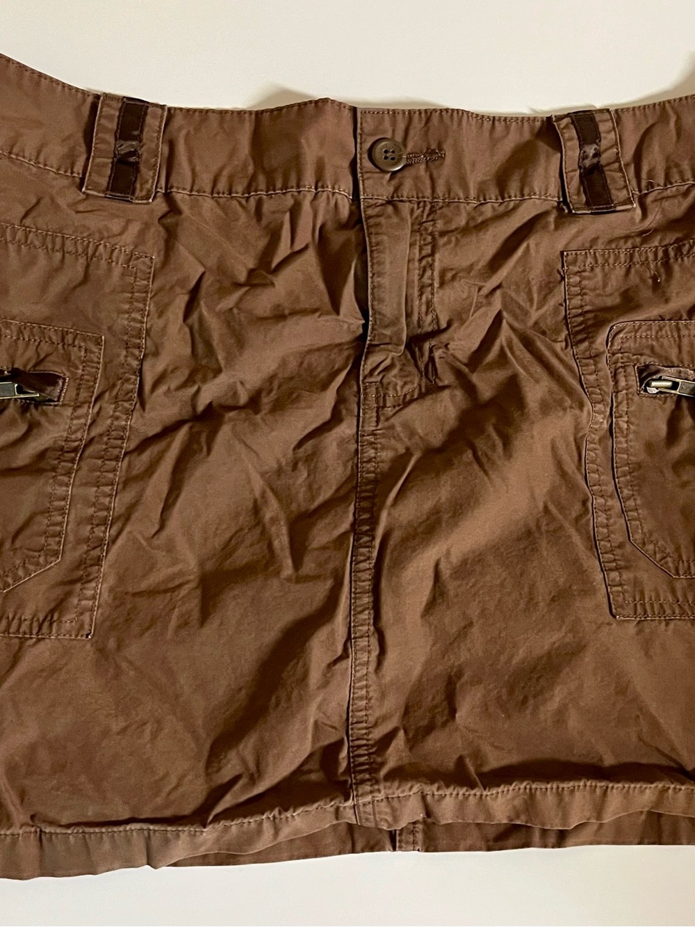 Old Navy Brown Mini Skirt with Pocket Detail